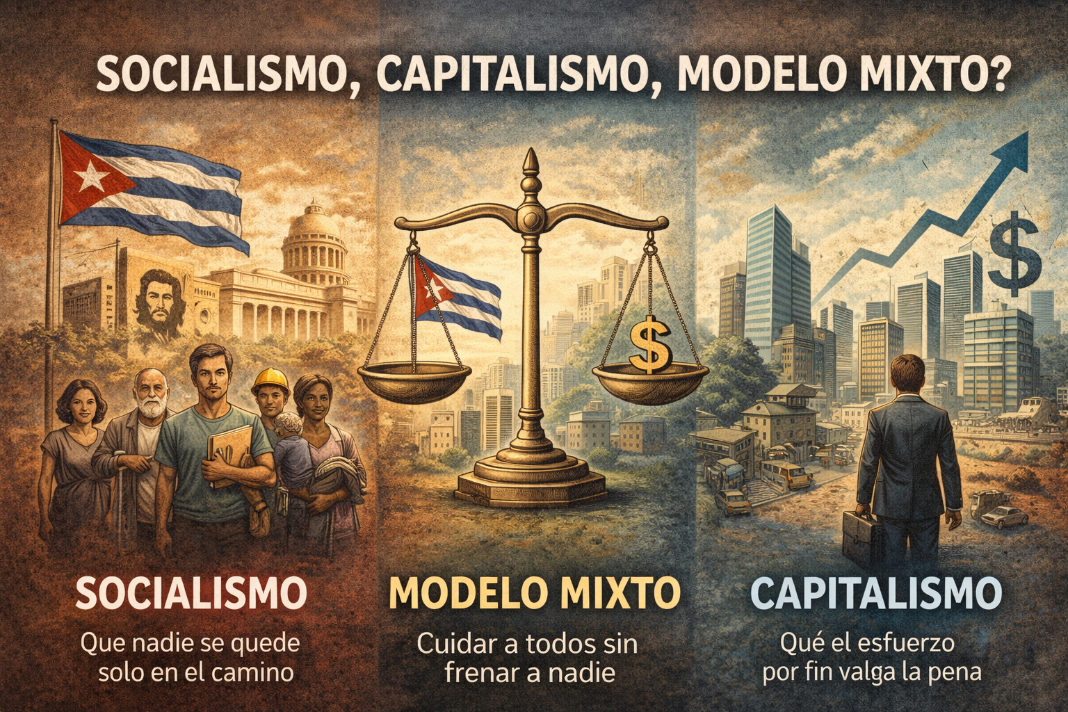 Capitalismo, socialismo… ¿o a la mitad?